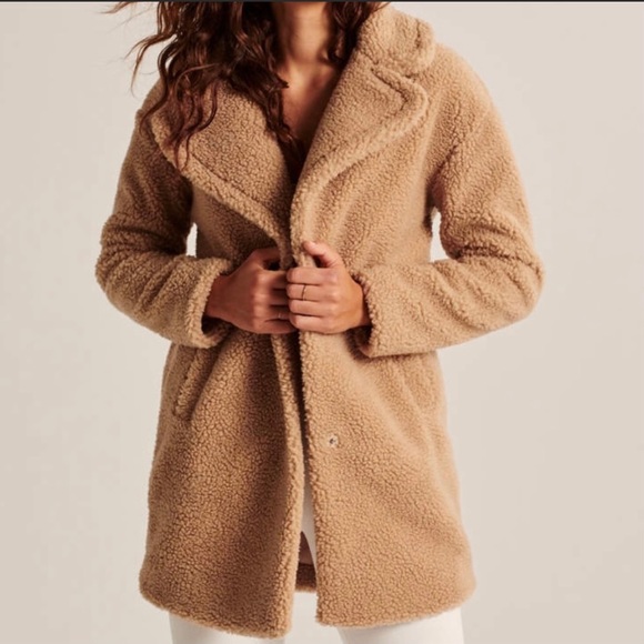 Abercrombie & Fitch Jackets & Blazers - Abercrombie & Fitch Mid-Length Sherpa Coat